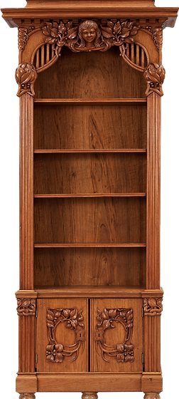 Узкий шкаф узорчатый