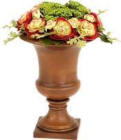 Букетик роз в чашке