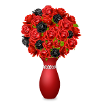 Черные и красные розы