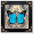 Картина "Винтажная бабочка"