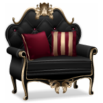 Черное кресло