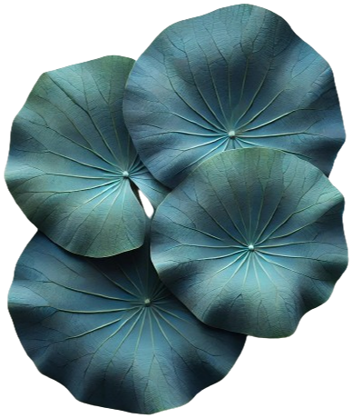 Листья синего лотоса