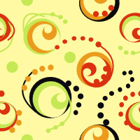 Жёлто-зелено-красные узоры #2