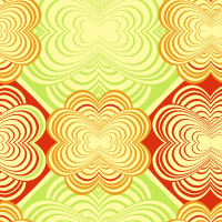 Жёлто-зелено-красные узоры