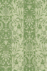 Светло-зеленые растительные узоры